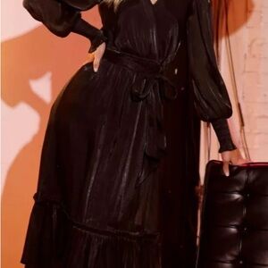 Blu Pepper Sz. S Bishop Dress in Black